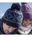 Mens Fleece Lined Thermal Winter Warm Beanie Bobble Hat with Pom Pom-3