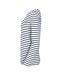 T-shirt Marine Femme Blanc Bleu Marine SOLS-3