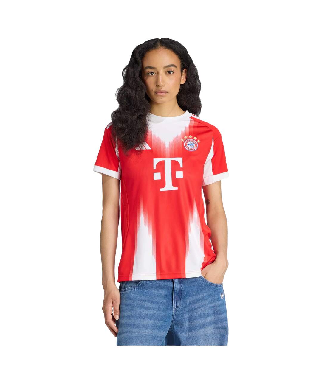 Maillot Domicile Motif/style Fc Bayern Munich 25/26 Femme Rouge Adidas-4