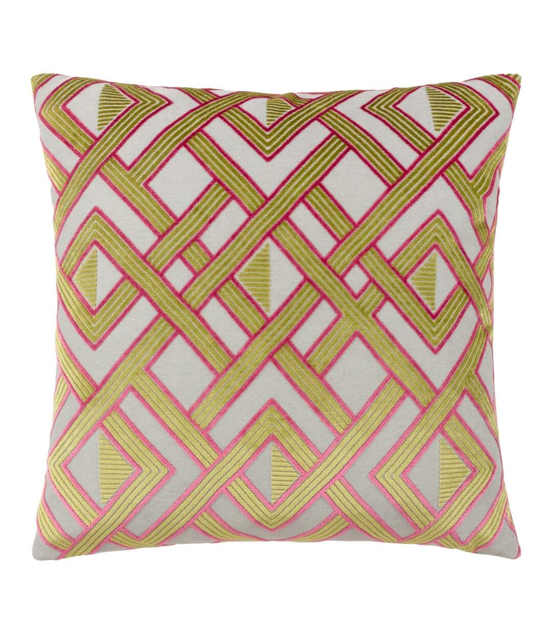 Henley jacquard velvet cushion cover 50cm x 50cm multicoloured Paoletti