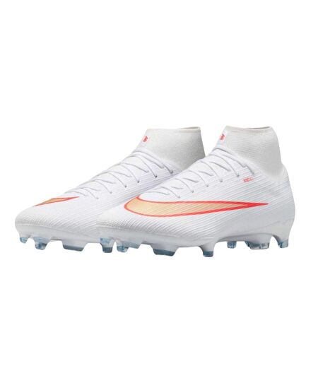 Chaussures De Foot Pour Terrain Ferme Superfly Academy Adulte Blanc Rouge Nike