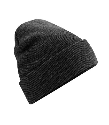 Bonnet À Manchettes Original Pour Adultes, Unisexe Charbon Beechfield