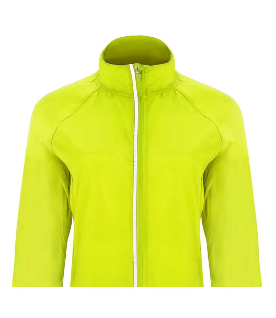 Womens/ladies Glasgow Packaway Slim Windbreaker Fluro Yellow Roly-2