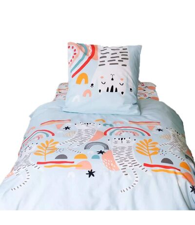 Parure de lit enfant Chat - Coton 57 fils/cm² - 140 x 200 cm