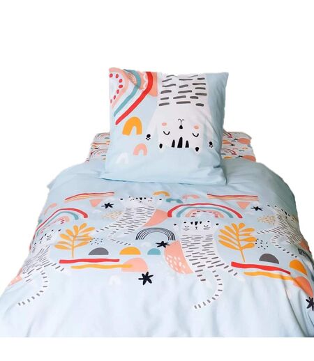 Parure de lit enfant Chat - Coton 57 fils/cm² - 140 x 200 cm