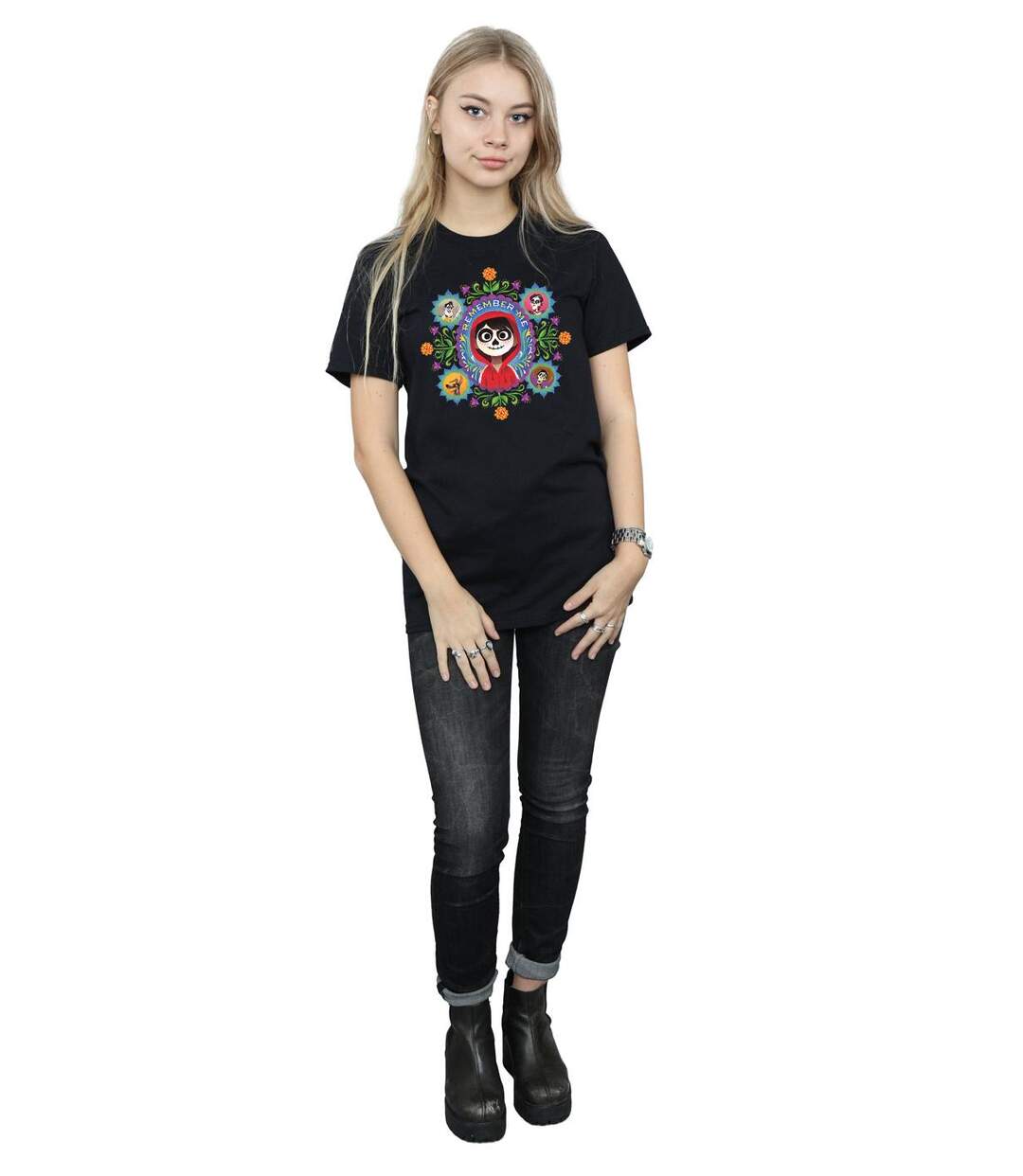 Disney - T-shirt COCO REMEMBER ME - Femme (Noir) - UTBI16430-4