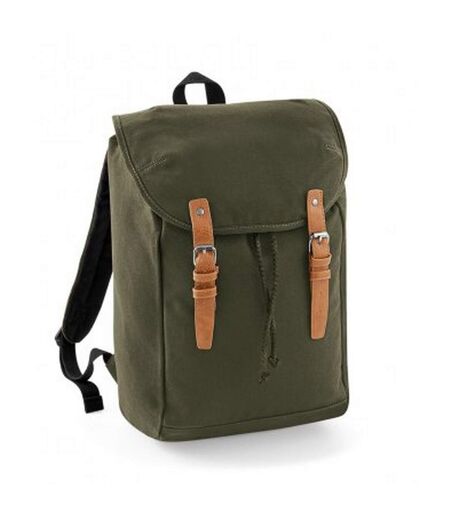Quadra Vintage Rucksack / Backpack (Military Green) (One Size) - UTBC3241