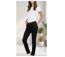 Pantalon Mayflower Claudia Noir : Jean Power Stretch Confort-1