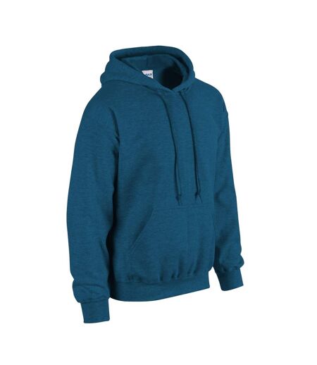 Sweat À Capuche Adulte Saphir Chiné Gildan