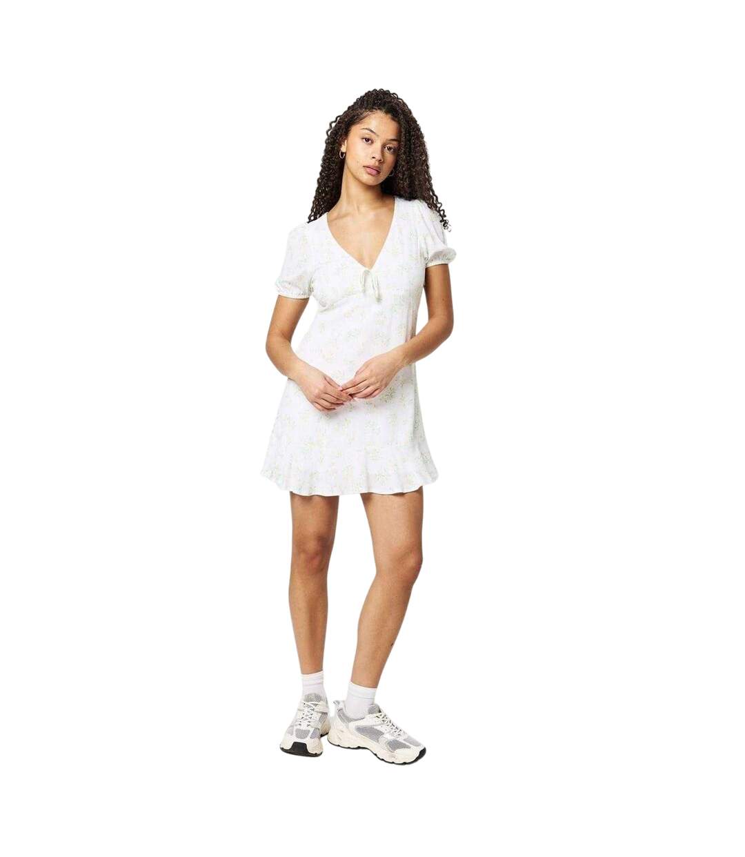 Robe Courte Motif/style Petites Fleurs Femme Blanc Jack Wills-4