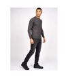 Crosshatch Mens Lempton Knitted Marl Sweater (Charcoal)