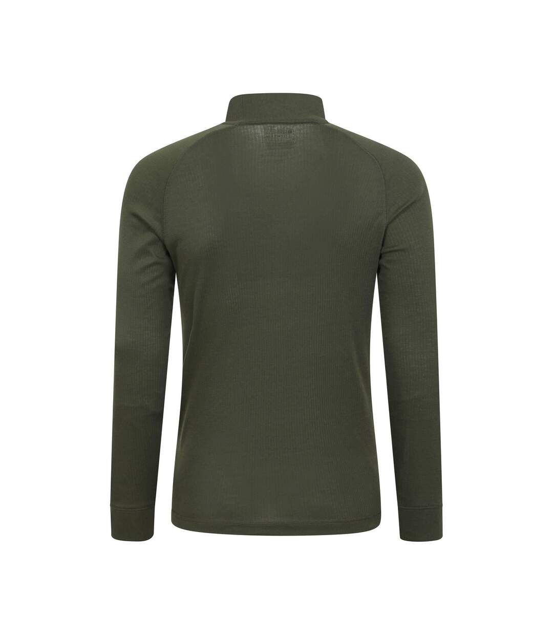 Mens Talus Zip Neck Long-sleeved Thermal Top Khaki Green Mountain Warehouse-2