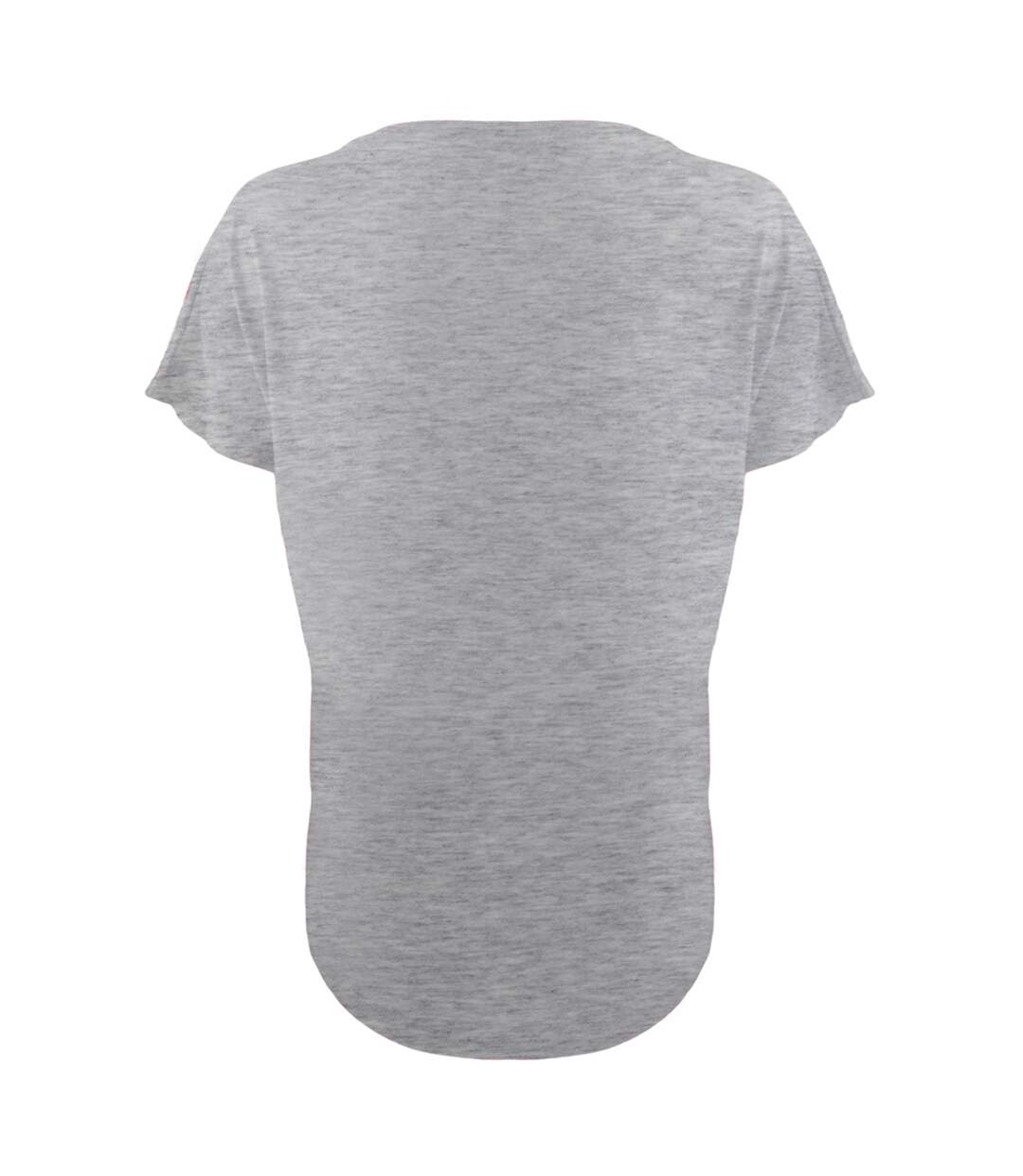 T-shirt dolman femme gris clair Next Level-2