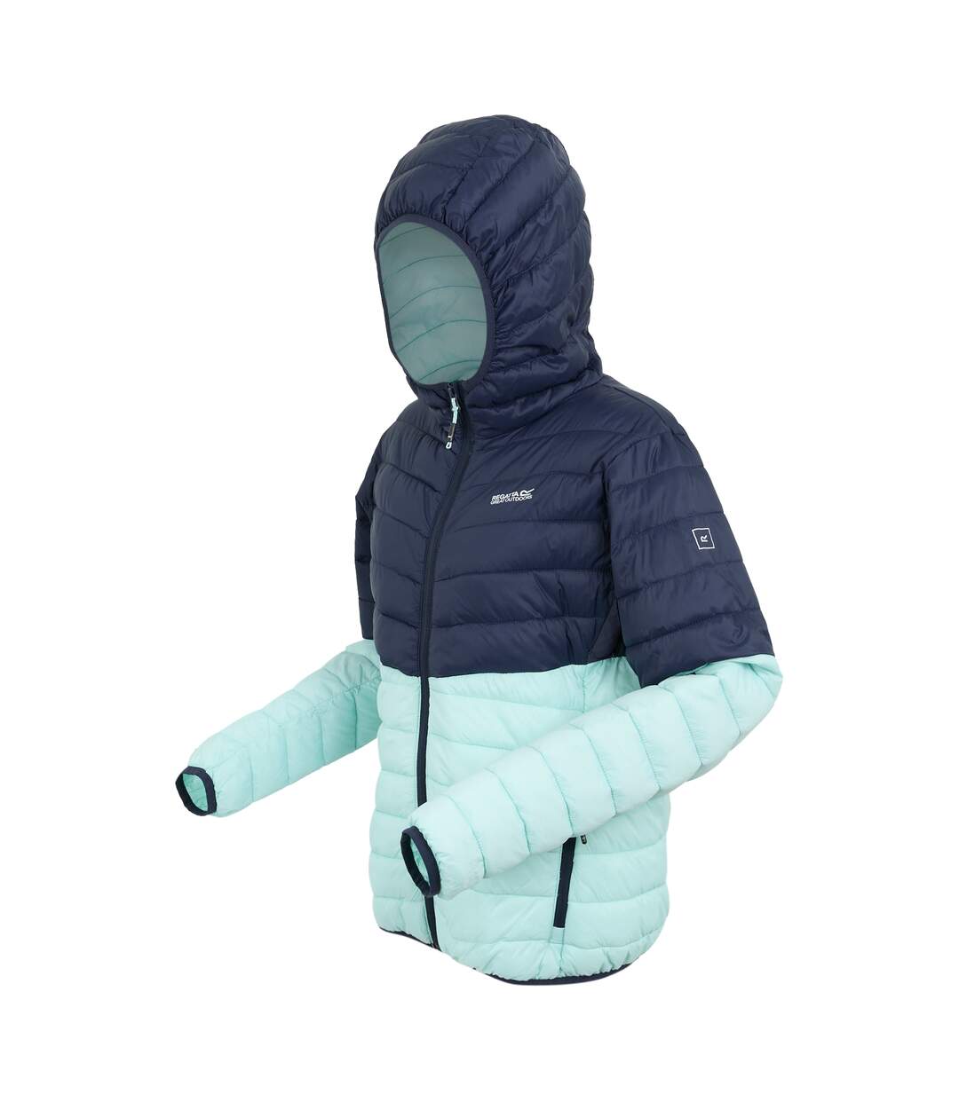 Doudoune Imperméable Hillpack Femme Bleu Marine Bleu Clair Pastel Regatta-4