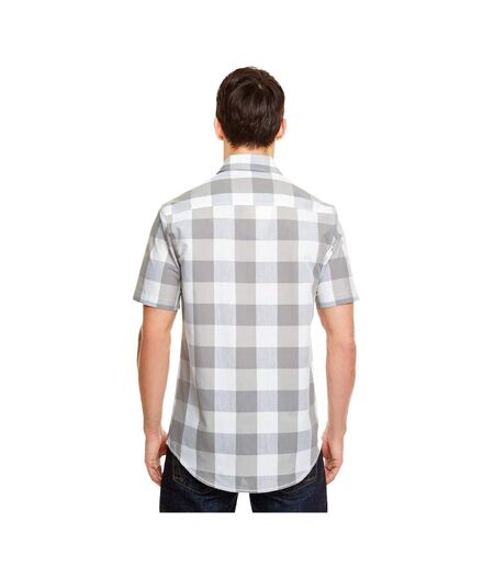 Chemise Motif/style À Carreaux Buffalo Homme Gris Blanc Burnside
