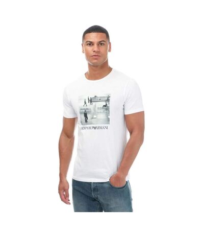 T-shirt homme blanc Armani