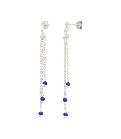 Boucles d'oreilles bleu clio blue cristal - taille unique