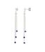 Boucles d'oreilles bleu clio blue cristal - taille unique-1