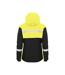 Womens/ladies Progression Soft Shell Jacket Black Yellow Projob-2