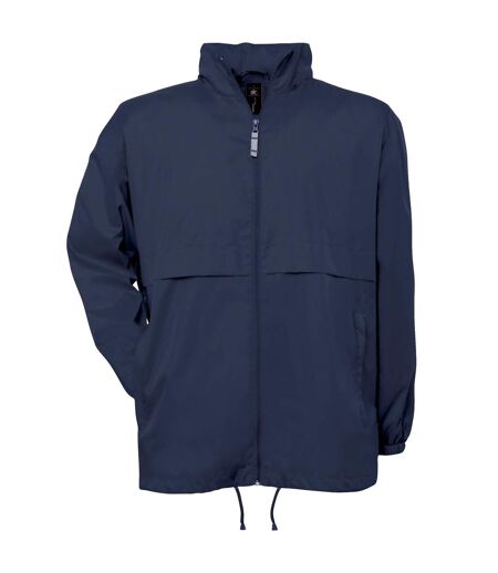 B&C Mens Air Lightweight Windproof, Showerproof & Water Repellent Jacket (Navy Blue) - UTBC1281