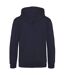 Awdis Mens Varsity Hooded Sweatshirt / Hoodie / Zoodie (New French Navy/ Sky Blue) - UTRW182