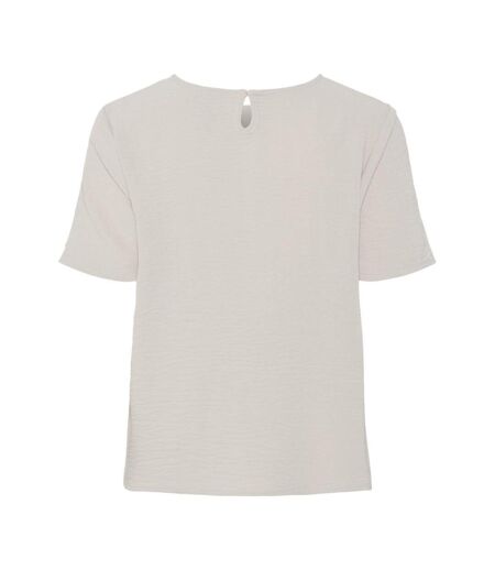 T-Shirt beige femme pieces pcanna