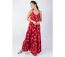 Robe longue bohème chic MONICA motif fleur de tiaré Coton Du Monde-4