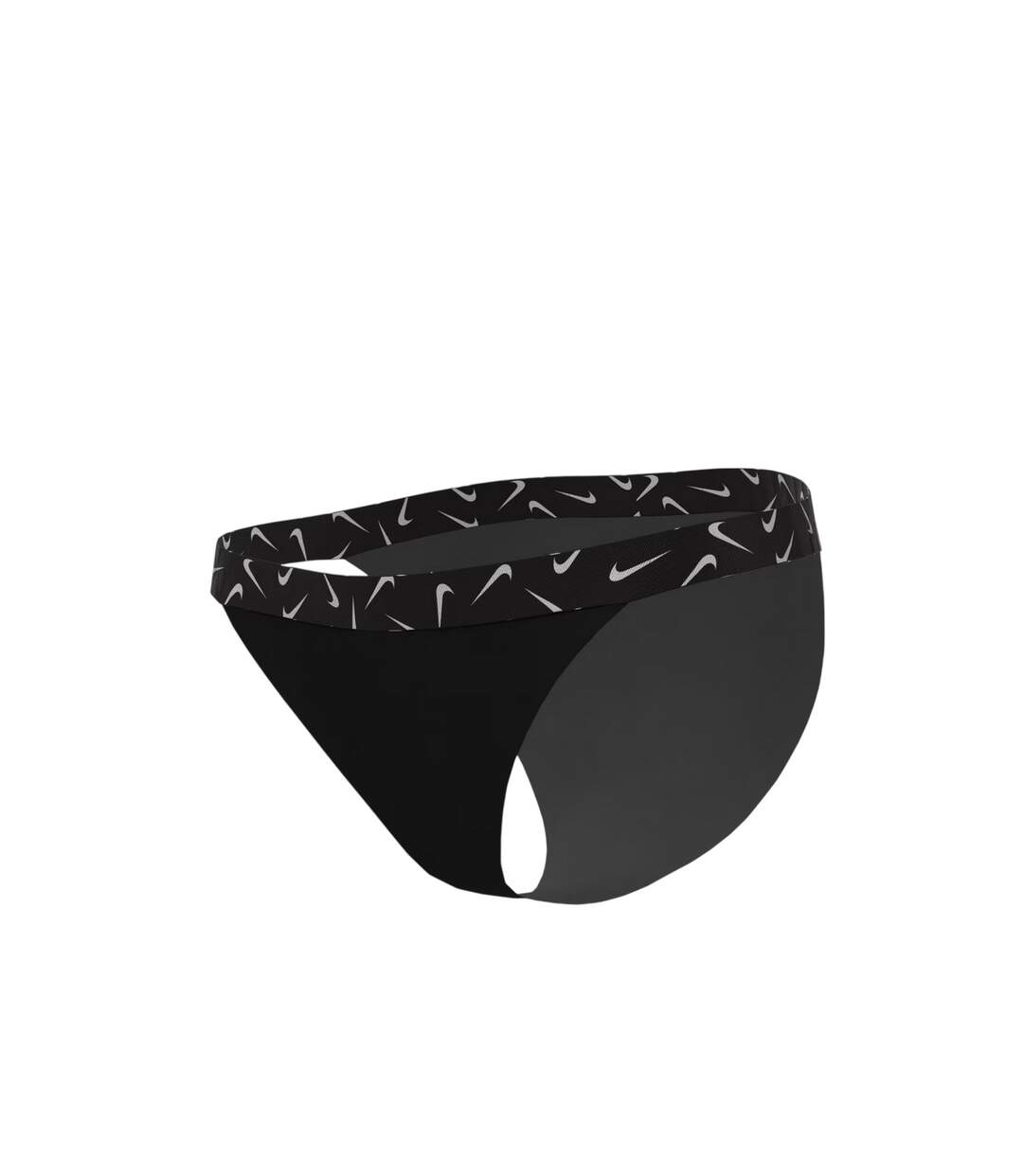 Womens/ladies Logo Bikini Bottoms Black Nike-1