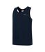 Mens Cotton Sleeveless Vest Top Dark Navy Slazenger-2