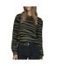 Pull noir/kaki zébré femme jdy lorraine-1