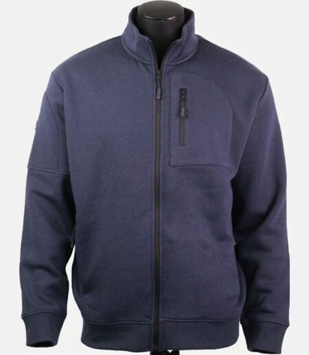 CHALLENGER CAPITAINE1 — Veste sweat zippée bleu marine : le confort fonctionnel au quotidien
