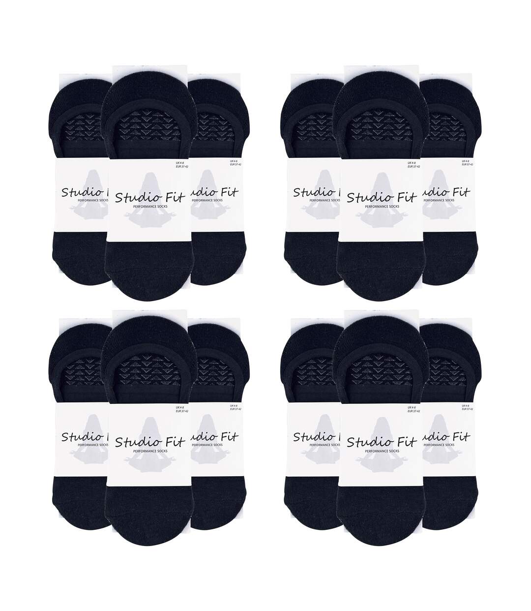 12 Pairs Ladies Non Slip Breathable Yoga Socks-2