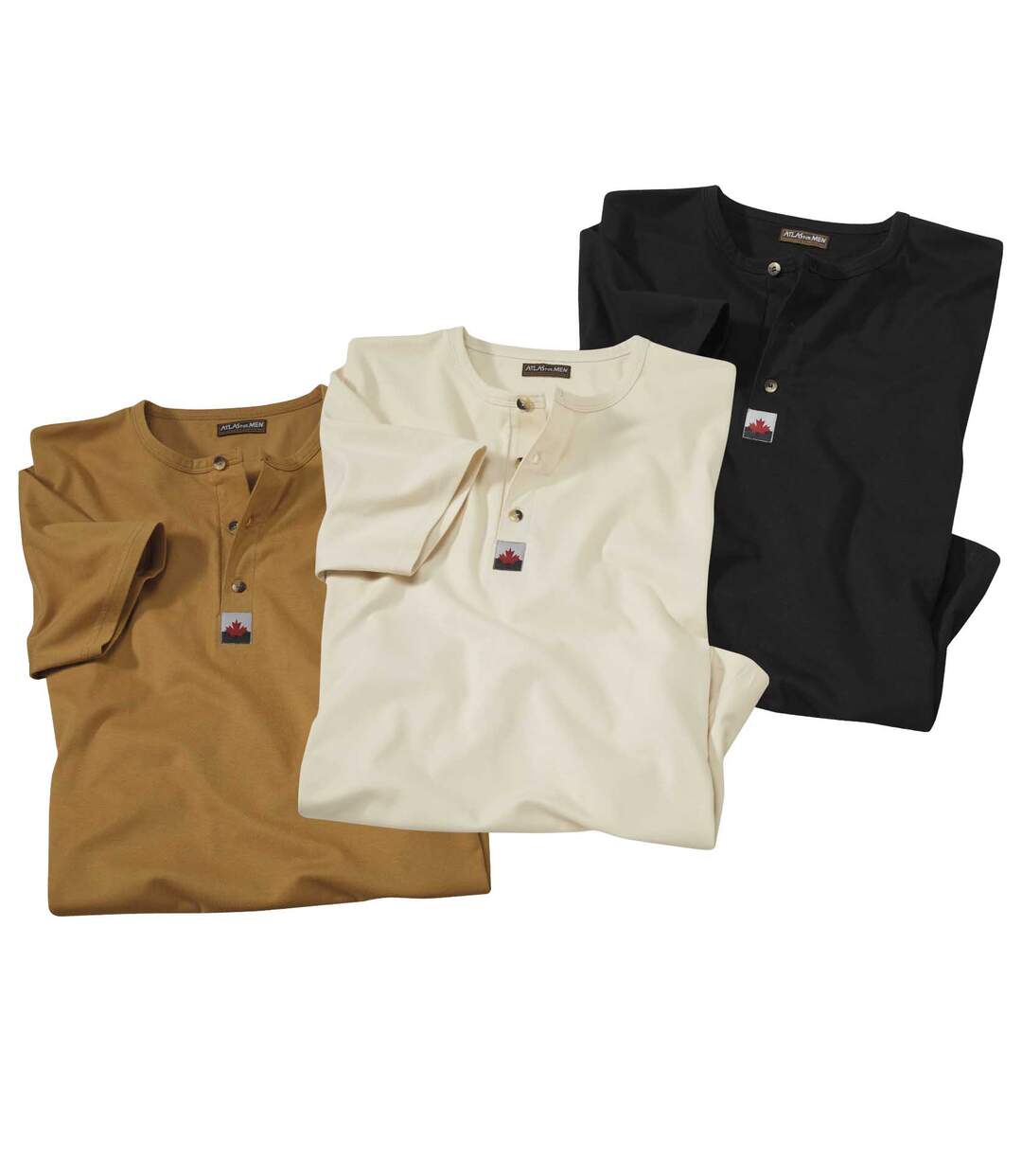 3 darabos gombos nyakú póló szett-1