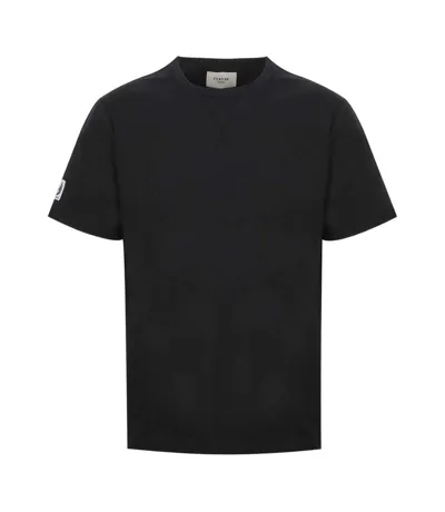 Mens Logo Crew Neck Regular Short-sleeved T-shirt Black Firetrap