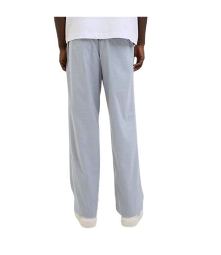 Mens Bill Stripe Wide Leg Joggers Grey Melange Jack And Jones