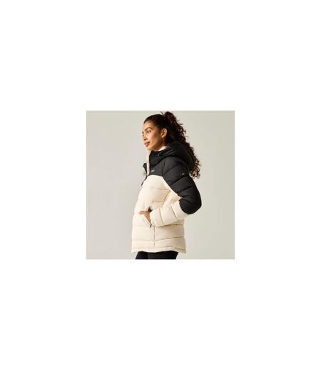Womens/ladies Aldthorn Quilted Jacket Light Vanilla Black Regatta