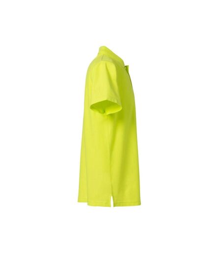 Polo Basic Homme Vert Fluo Clique