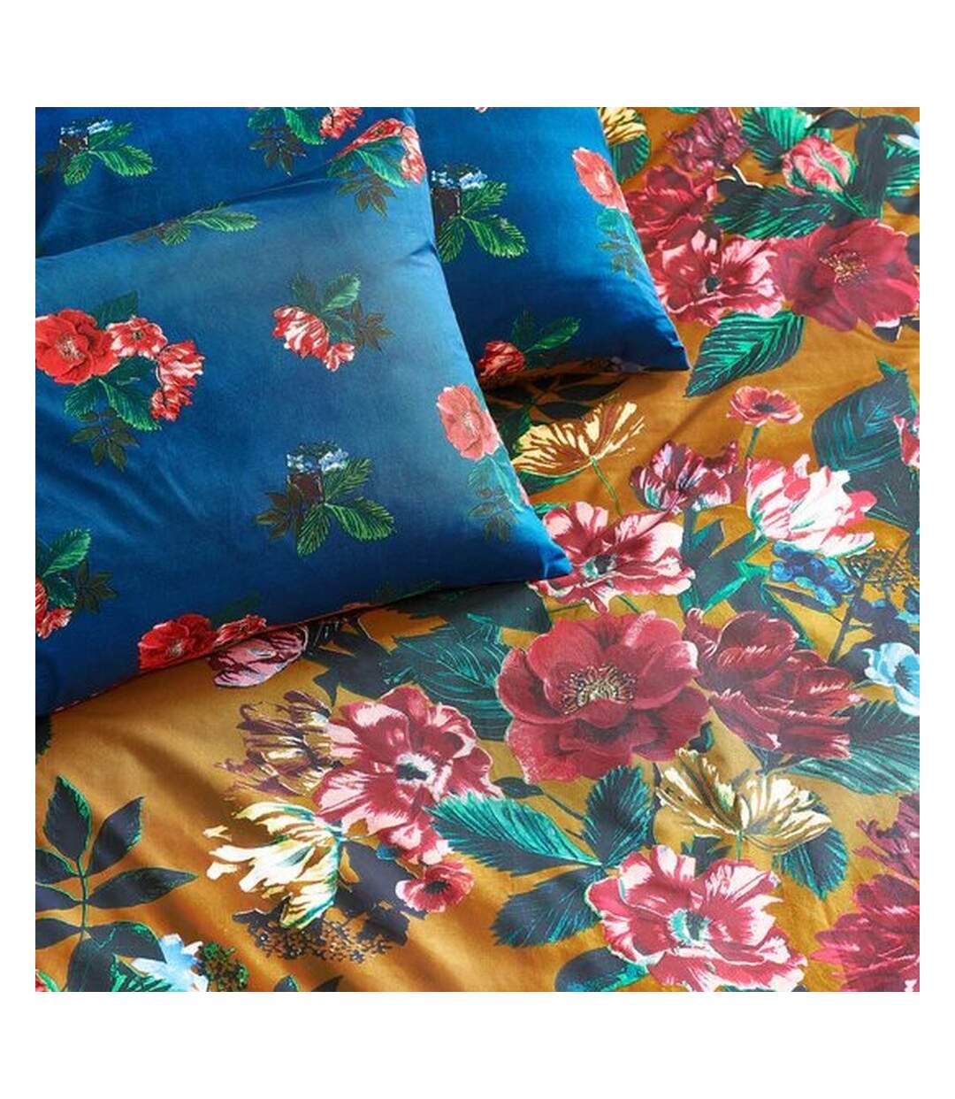 Nadya floral duvet cover set amber Furn-2