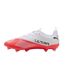 Childrens/kids Ultra 7.4 Firm Ground Football Boots White Red Puma-2