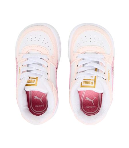 Childrens/kids Ca Pro Leopard Print Trainers White Puma