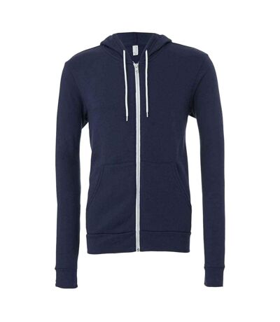 Veste à capuche adulte bleu marine Bella + Canvas