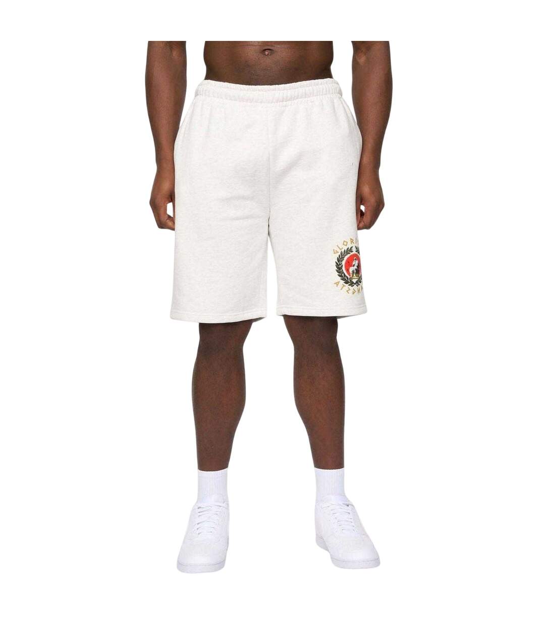 Mens Ceazar Cotton Blend Shorts Grey Glorious Gangsta-2