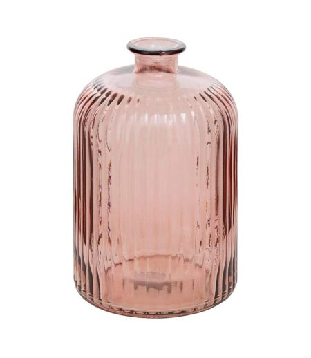 Vase Design en Verre Luz 23cm Rose