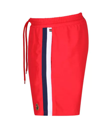 Short De Bain Style Panneau Contrasté Cabo San Homme Rouge Luke 1977