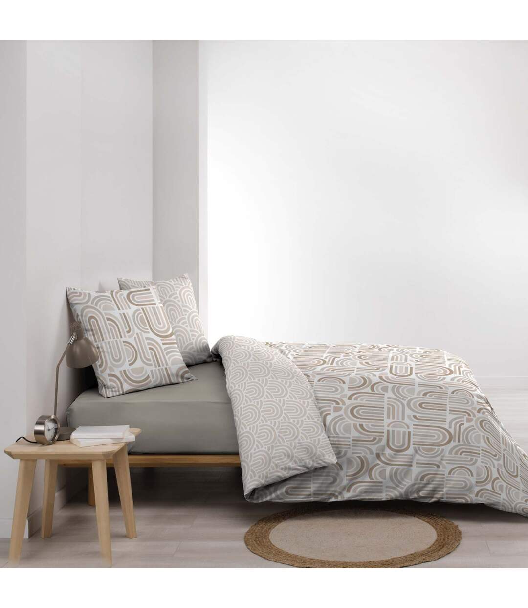 Parure de Lit 3 Pièces Pandoris 240x220cm Beige-3