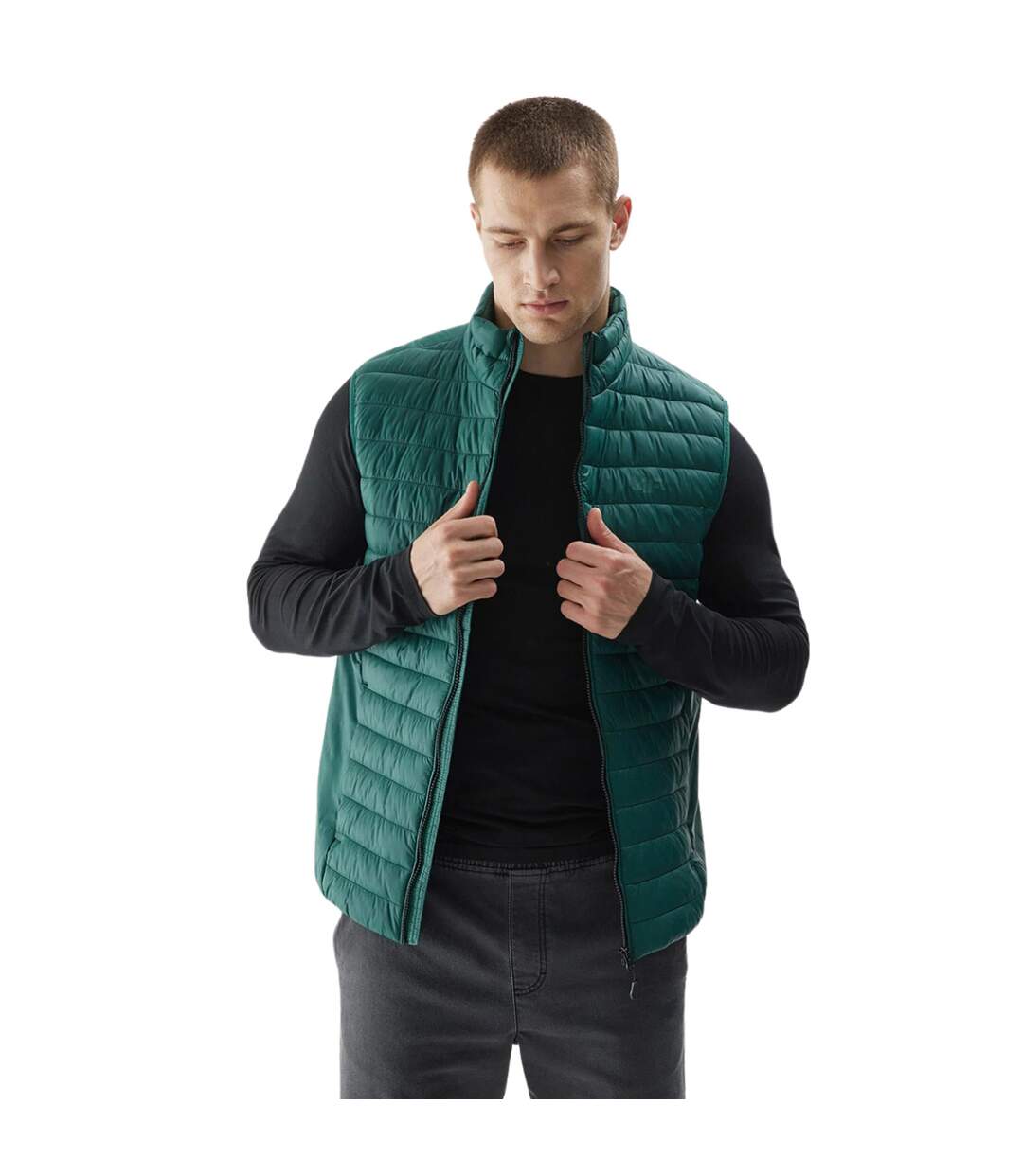 Veste Sans Manches Aw23tvesm062 Homme Vert 4F-1