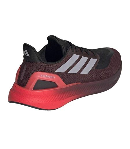 Mens Pureboost 5 Cushioned Running Trainers Red Adidas