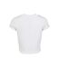 T-shirt Court Motif/style Côtelé Femme Blanc Urban Classics-2