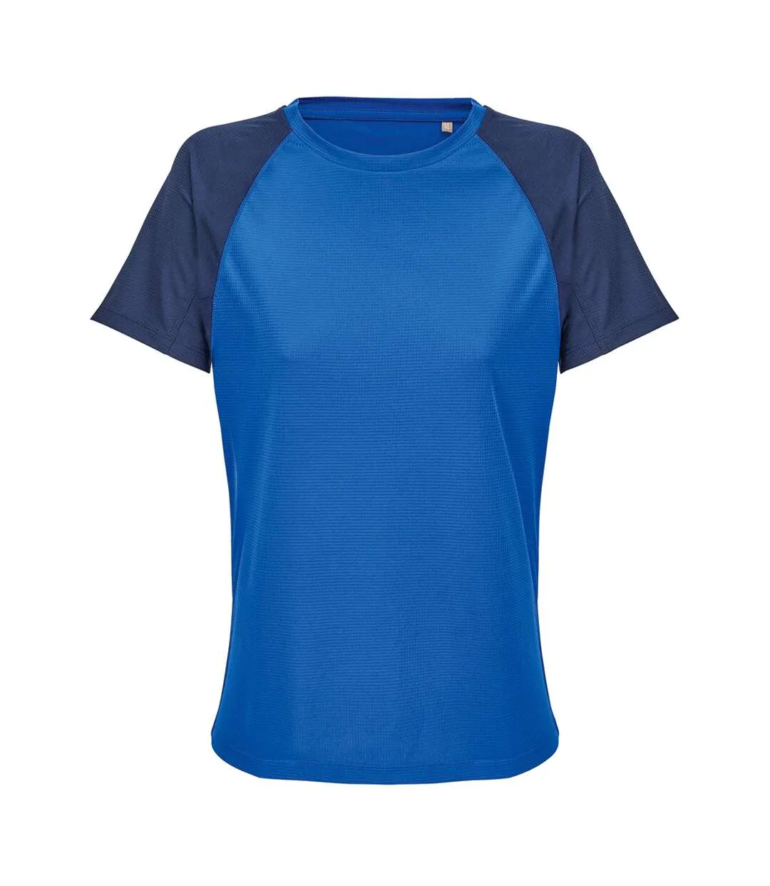 Womens/ladies Performance Ripstop T-shirt French Navy Royal Blue SOLS-1