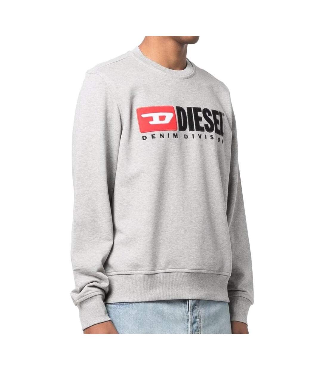 Sweat gris homme diesel division - l-1